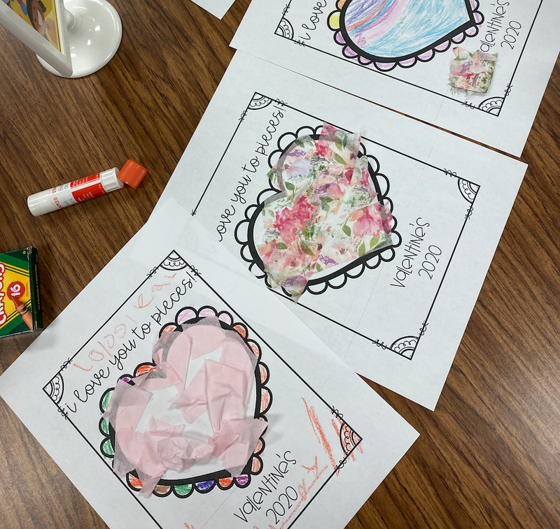 Student creations for Valentine's Day!