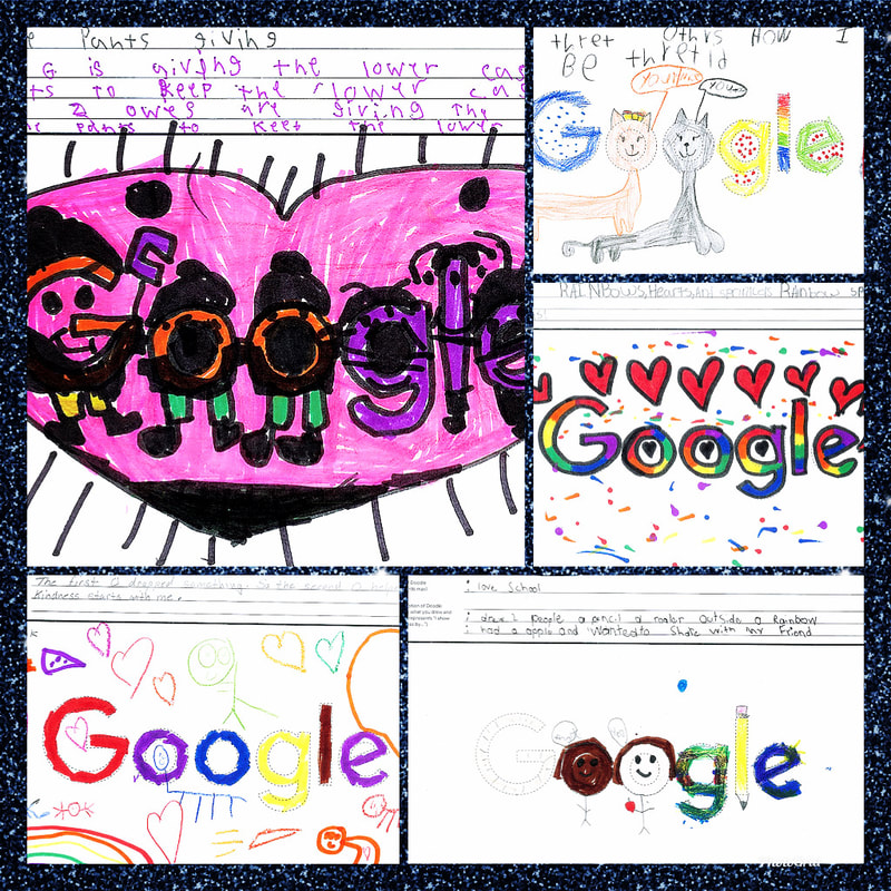 K-3rd grade Doodle for Google entries from RCES